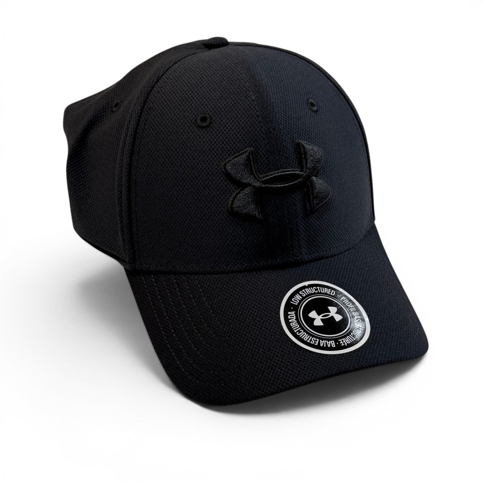 Under Armour Blitzing 3.0 Black Low Structured Baseball‎ Cap Hat NWT XL 2XL